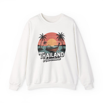 Thailand Longtail Sunset Crewneck Sweatshirt