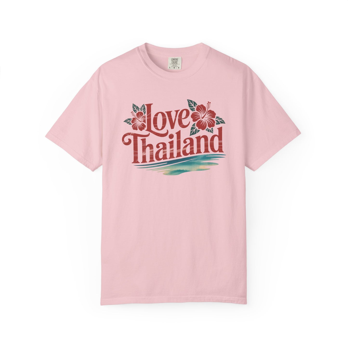 love thailand t-shirt — floral tropical vacation tee