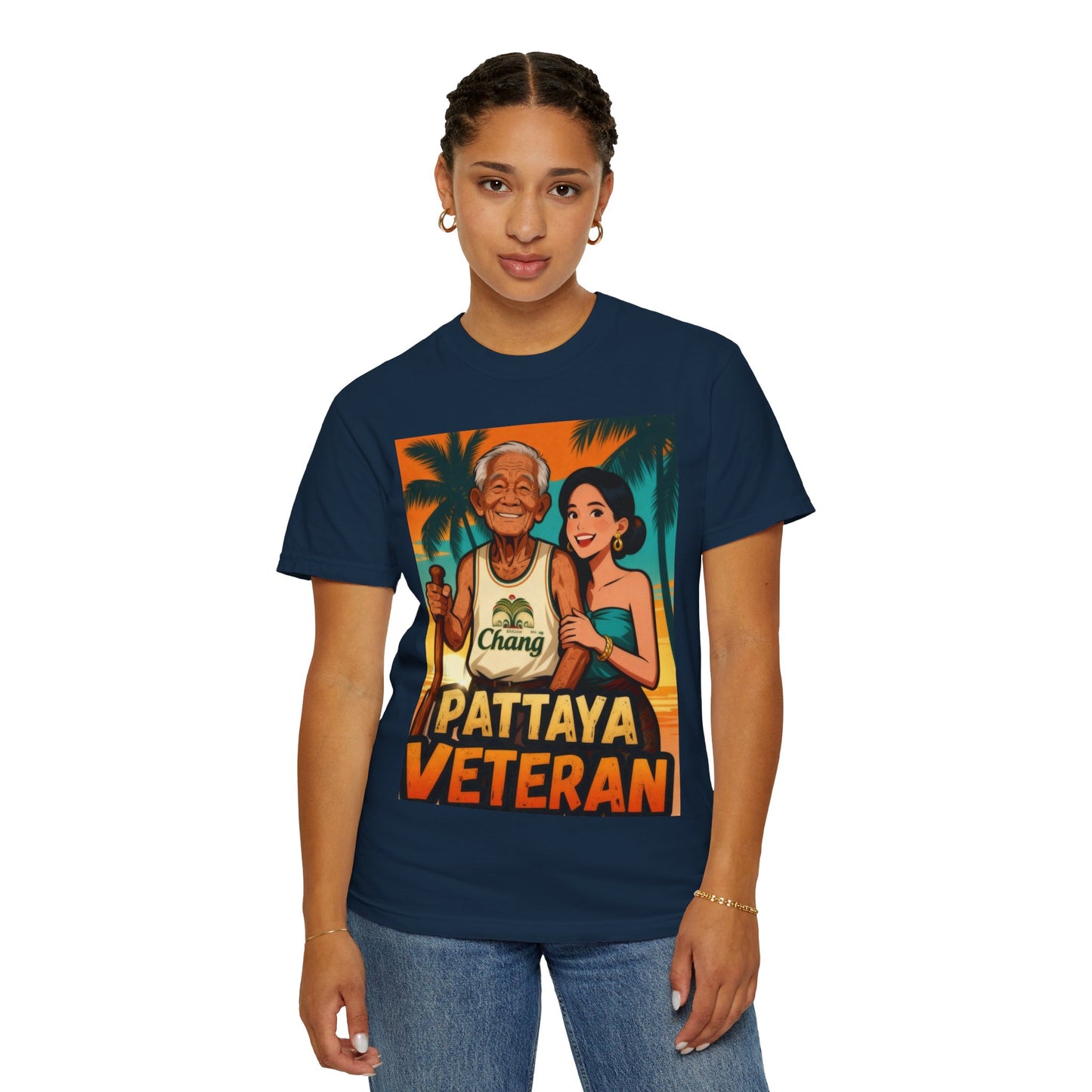 pattaya veteran old school beach life t-shirt