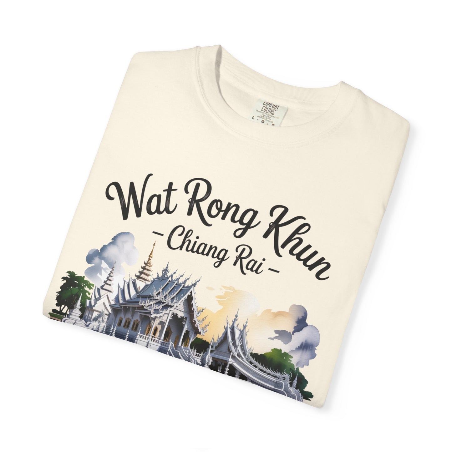 wat rong khun chiang rai t-shirt — thai temple travel souvenir tee