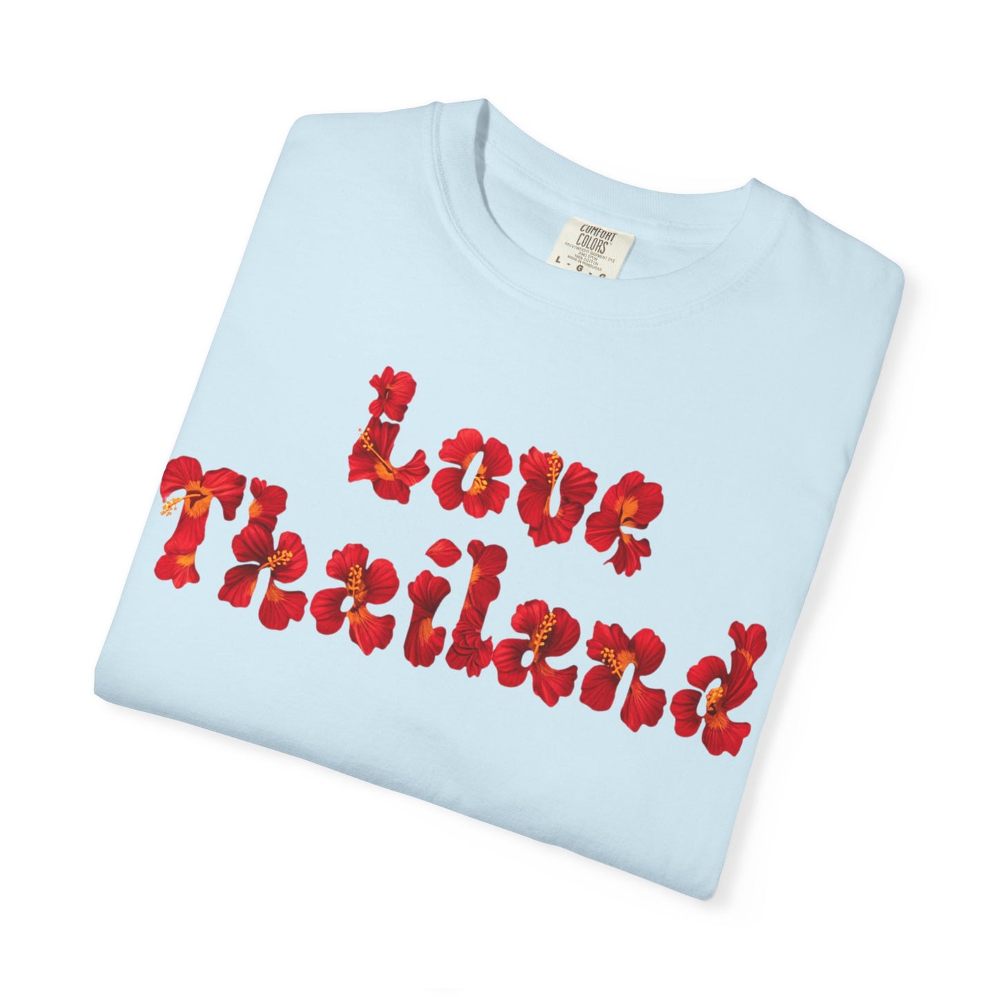 love thailand retro floral t-shirt