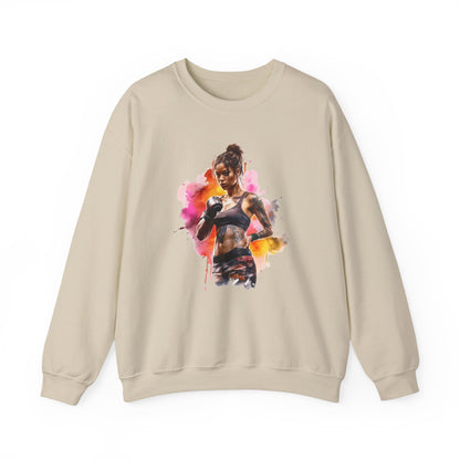 Muay Thai Watercolor Sweatshirt — Muay Thai Art Crewneck