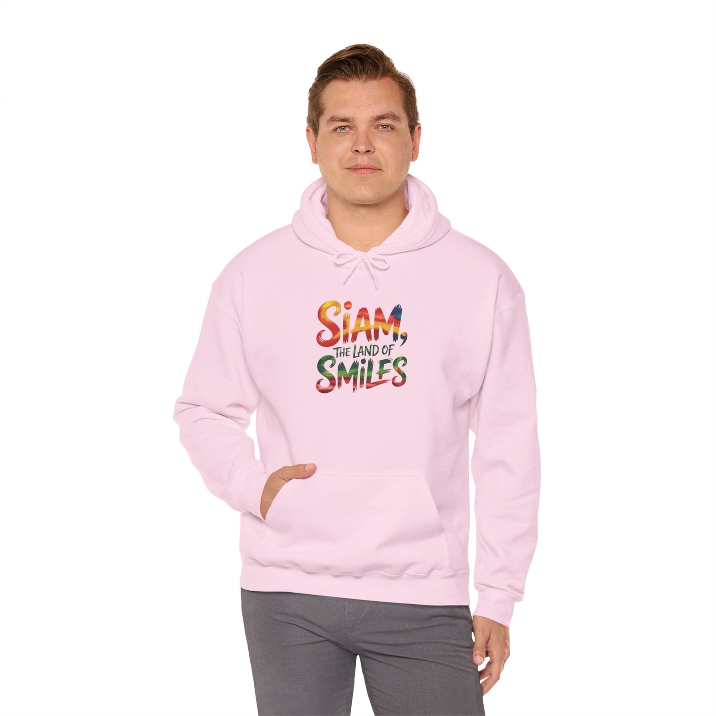siam the land of smiles hoodie — colorful thai travel sweatshirt
