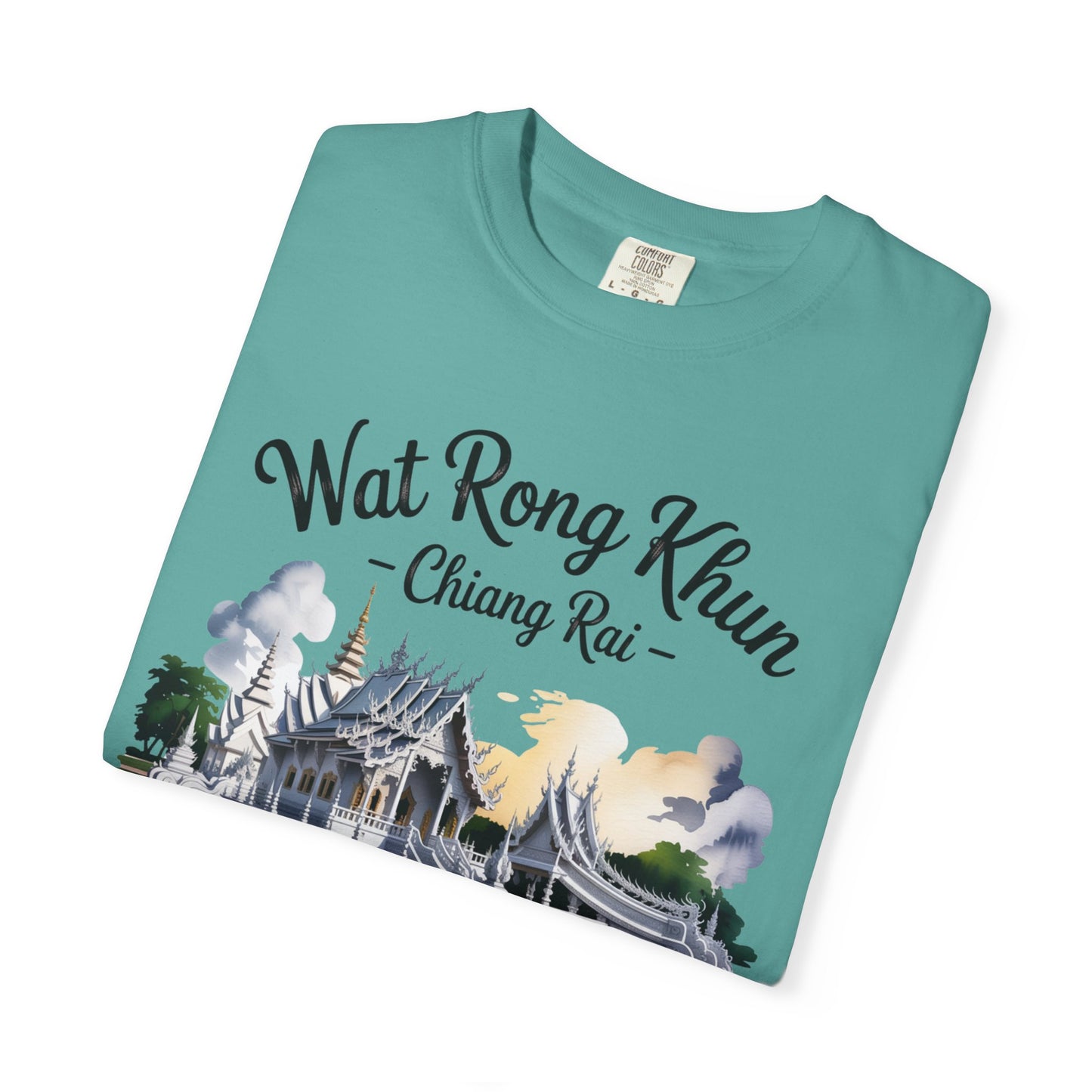 wat rong khun chiang rai t-shirt — thai temple travel souvenir tee