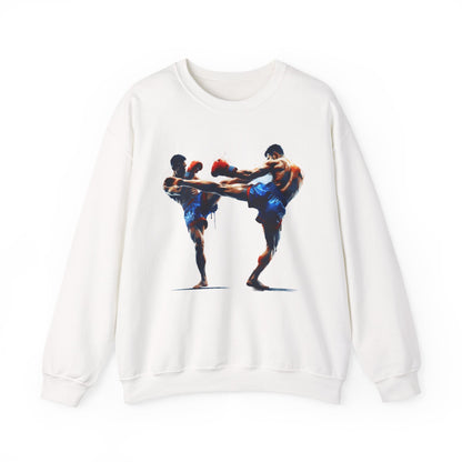 Muay Thai Fight Sweatshirt — Combat Sports Crewneck for Fighters & Fans