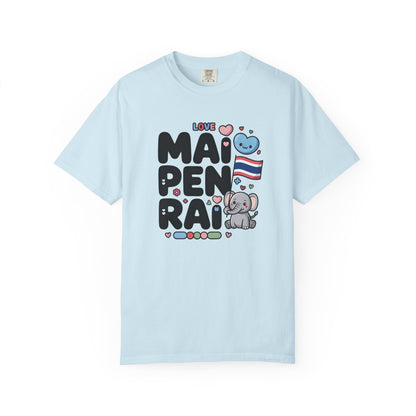 Mai Pen Rai Cute Thailand Quote Graphic T-Shirt
