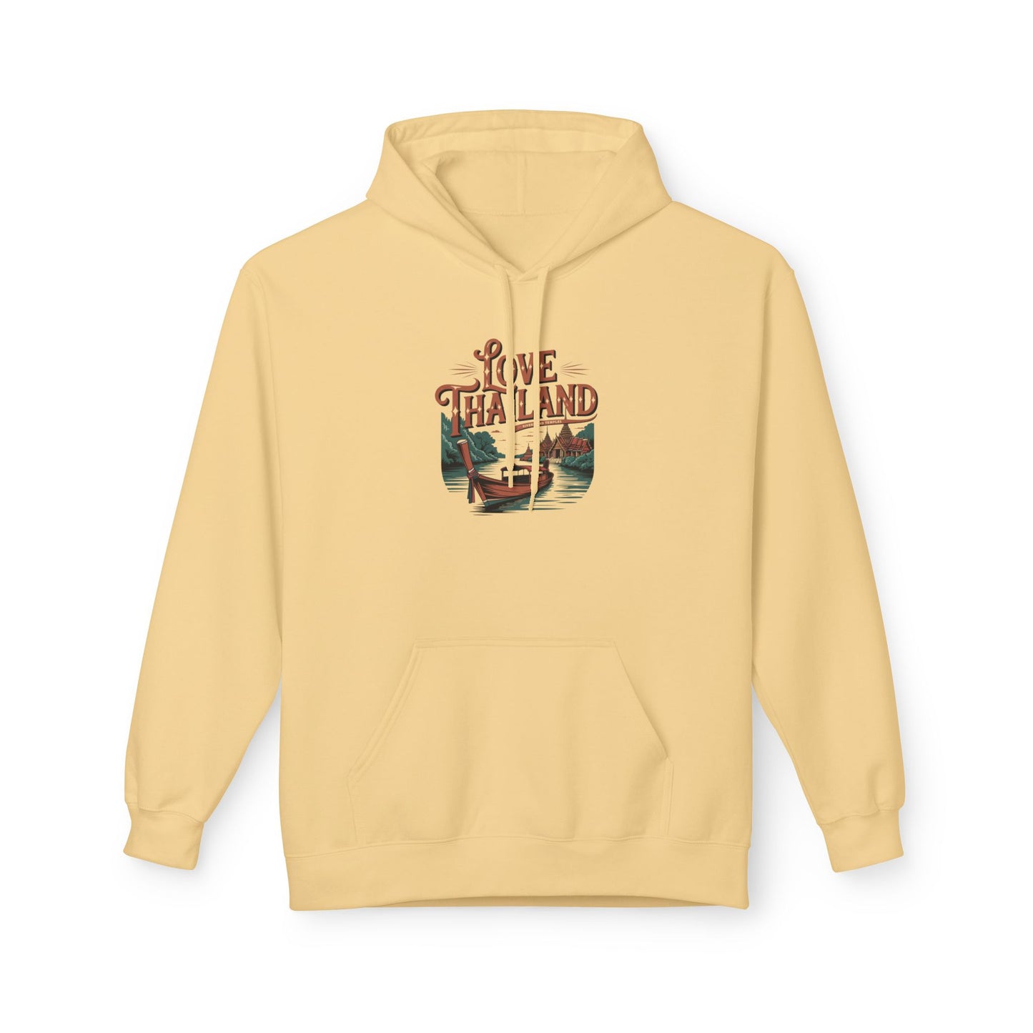 love thailand travel hoodie — wilderness canoe graphic hoody