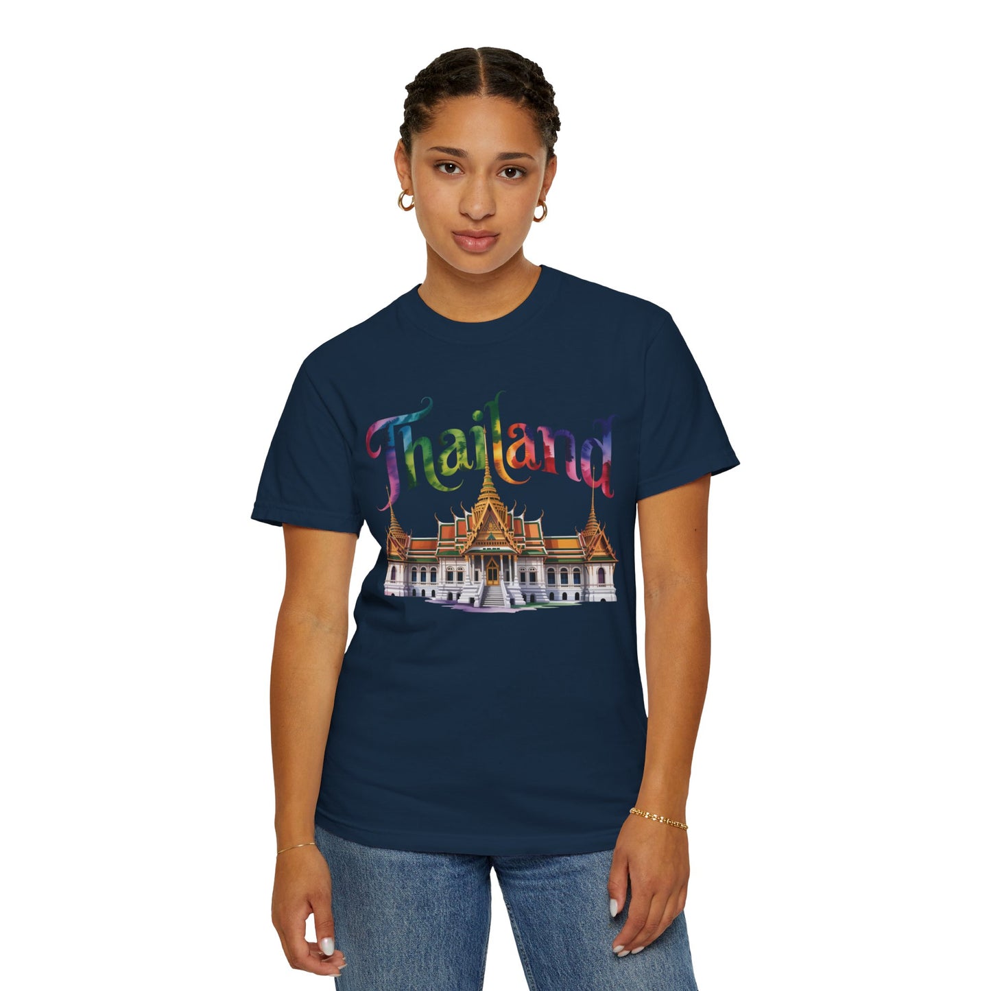 thailand rainbow temple travel graphic t-shirt