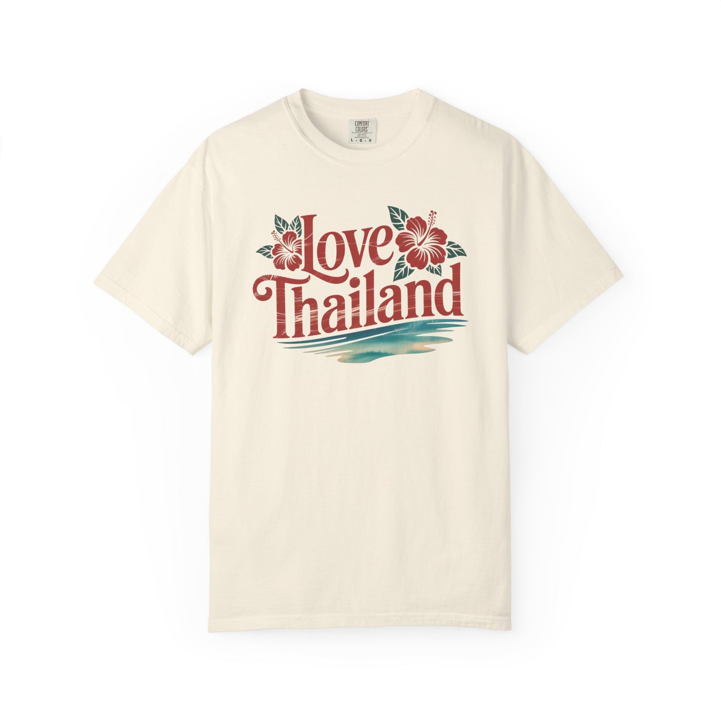 love thailand t-shirt — floral tropical vacation tee