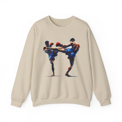 Muay Thai Fight Sweatshirt — Combat Sports Crewneck for Fighters & Fans