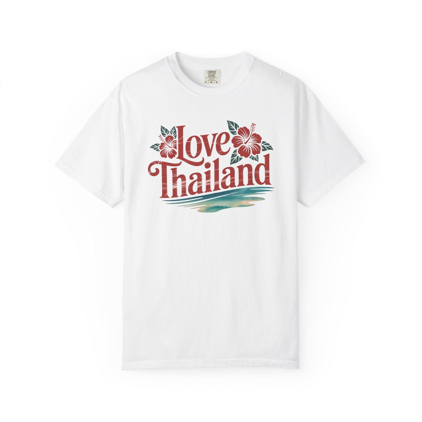 love thailand t-shirt — floral tropical vacation tee