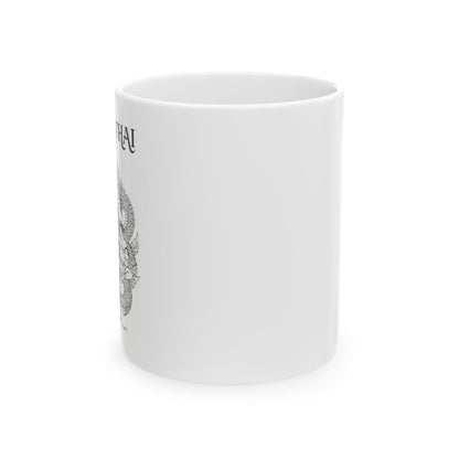 Muay Thai Dragon Ritual Mug | Traditional Warrior Art Coffee Cup