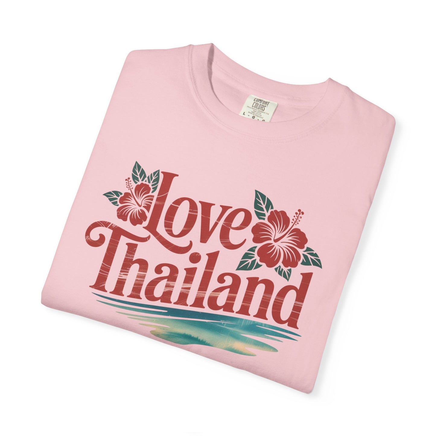 love thailand t-shirt — floral tropical vacation tee