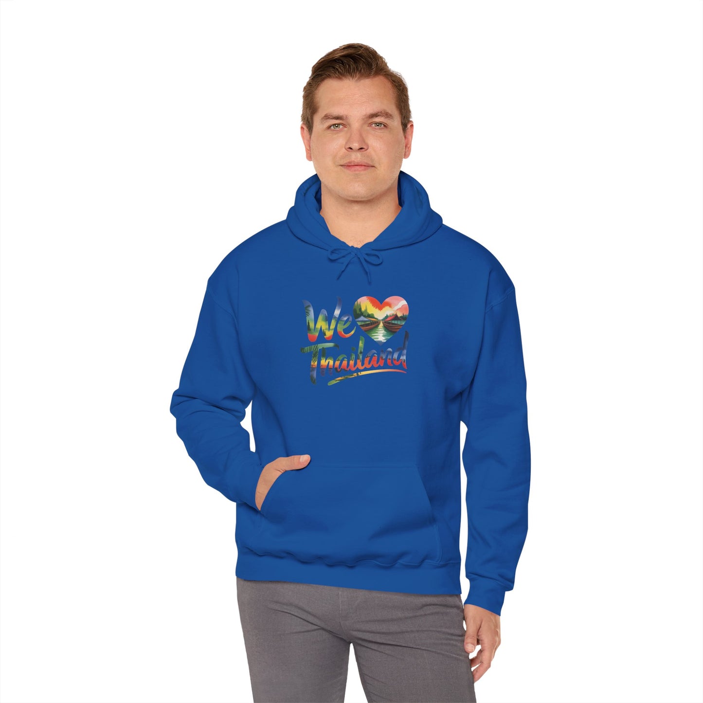 we ♥ thailand hoodie — tropical heart travel sweatshirt for thailand lovers