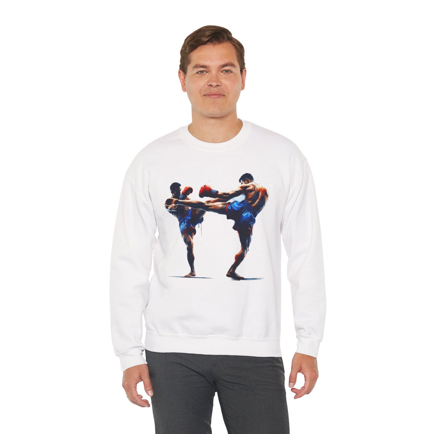 muay thai fight sweatshirt — combat sports crewneck for fighters & fans