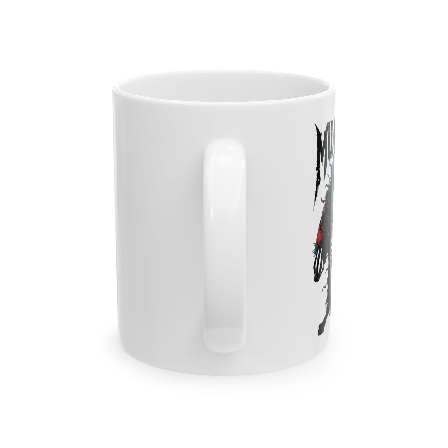 muay thai skeleton fighter mug | dark combat art coffee cup