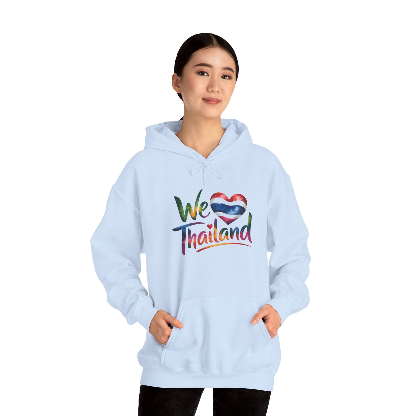 we love thailand hoodie – thai flag heart travel sweatshirt