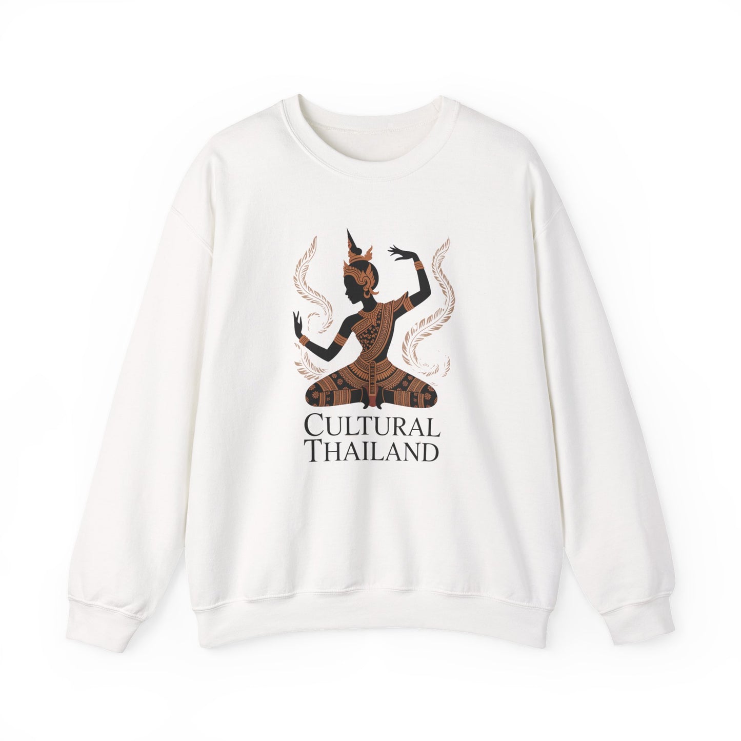 thai grace traditional dance art crewneck sweatshirt