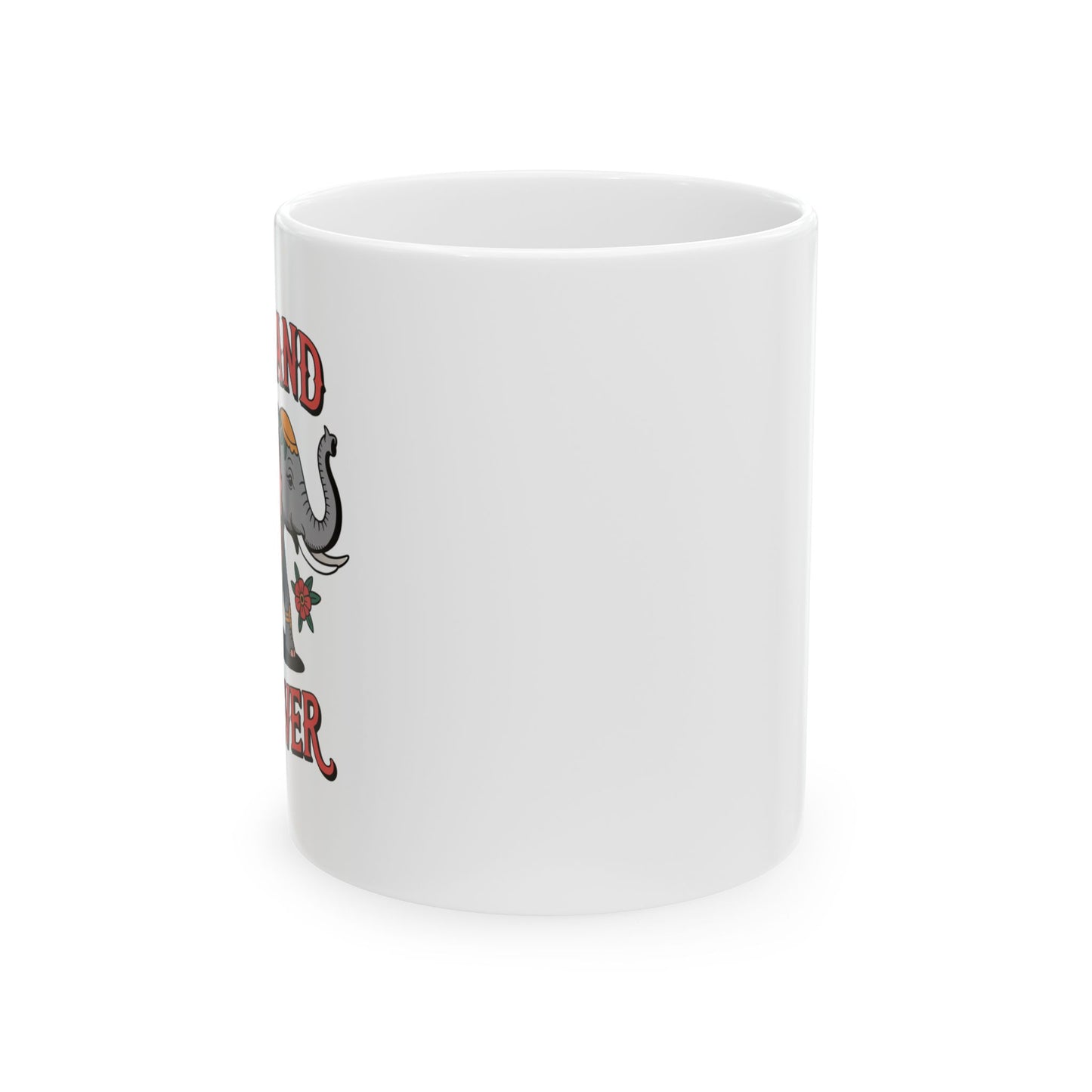 thailand forever floral elephant mug