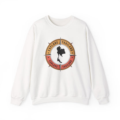 Explore Thailand Retro Compass Crewneck Sweatshirt
