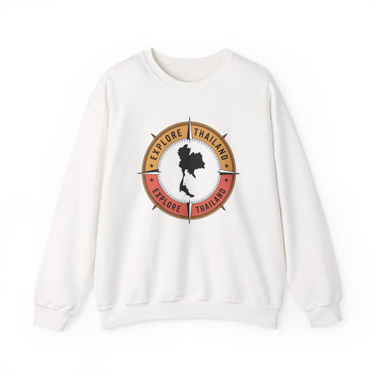 Explore Thailand Retro Compass Crewneck Sweatshirt