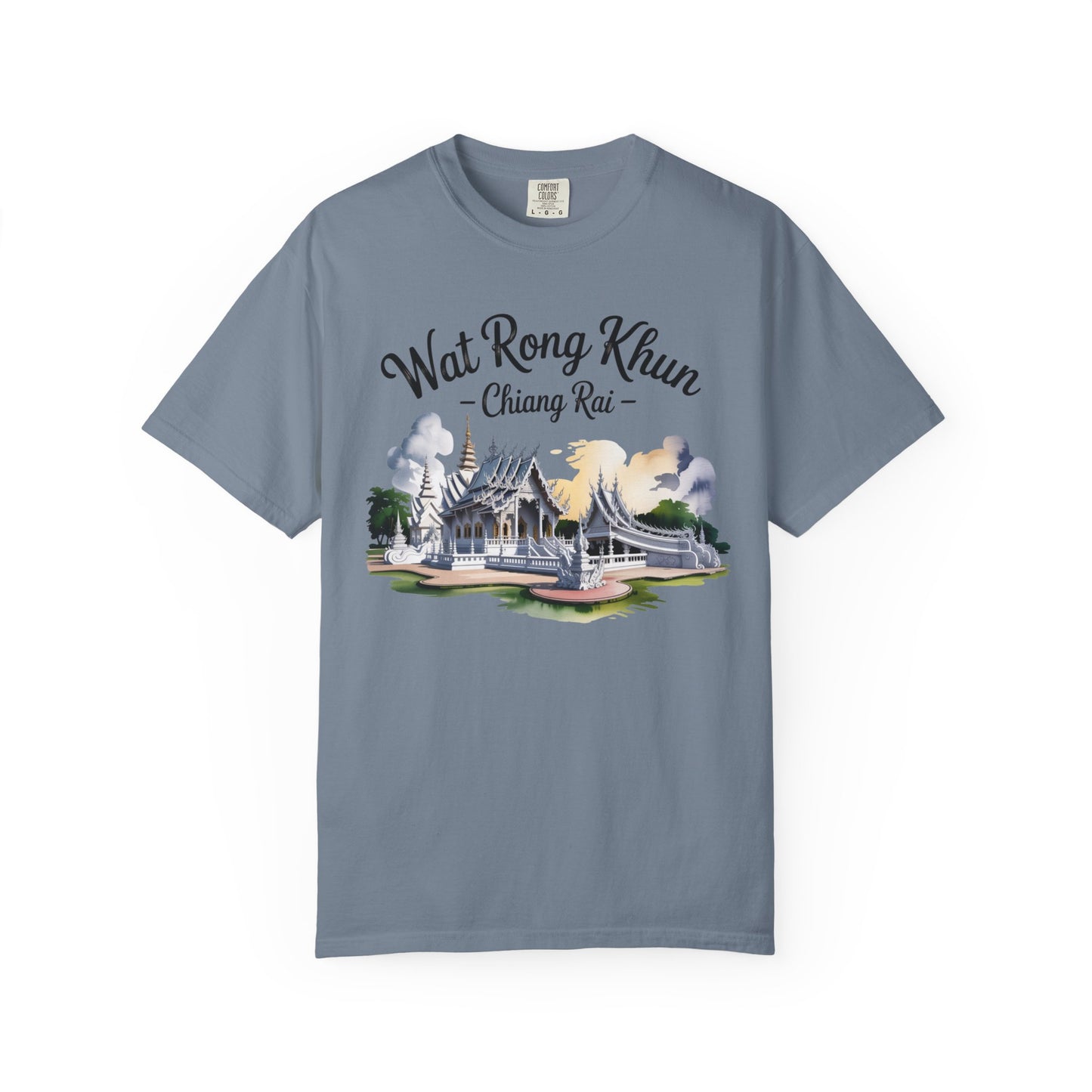 wat rong khun chiang rai t-shirt — thai temple travel souvenir tee