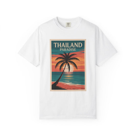 Thailand Paradise Retro Beach Sunset Graphic T-Shirt
