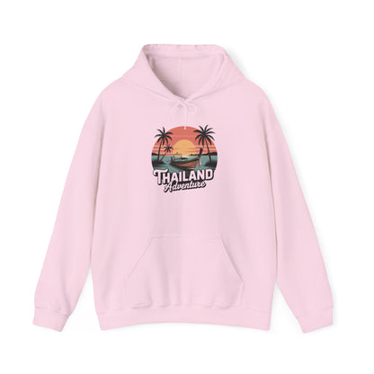 Thailand Sunset Longtail Boat Hoodie