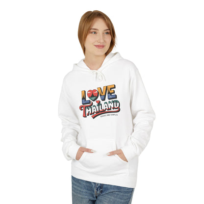 Love Thailand Retro Travel Hoodie — Colorful Vintage Thailand Sweatshirt