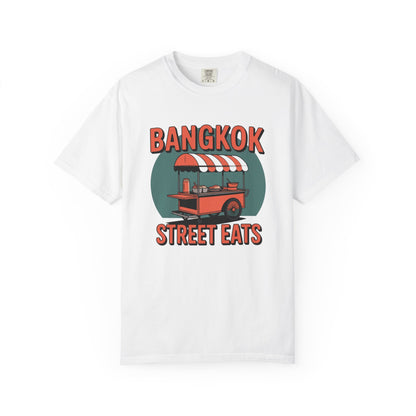 Bangkok Street Eats Retro Food Cart Graphic T-Shirt