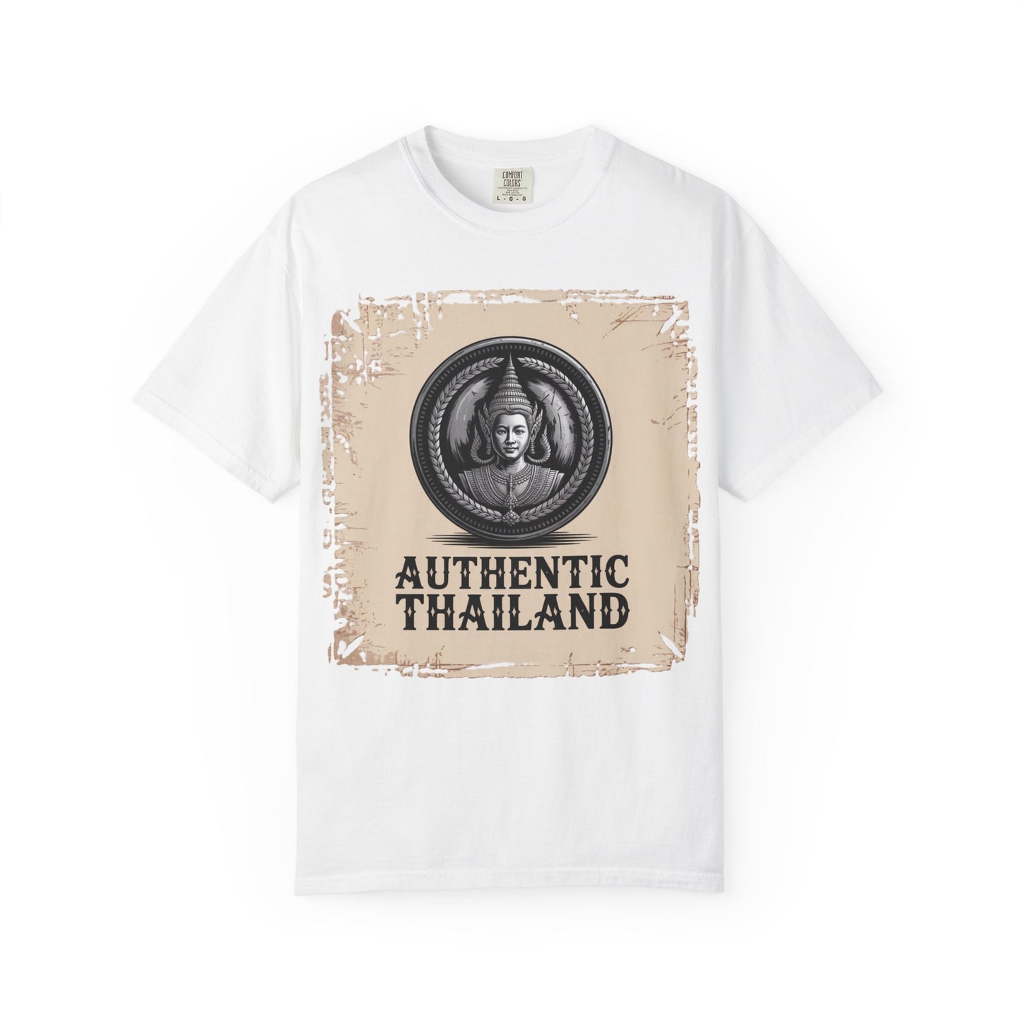authentic thailand vintage goddess emblem graphic t-shirt