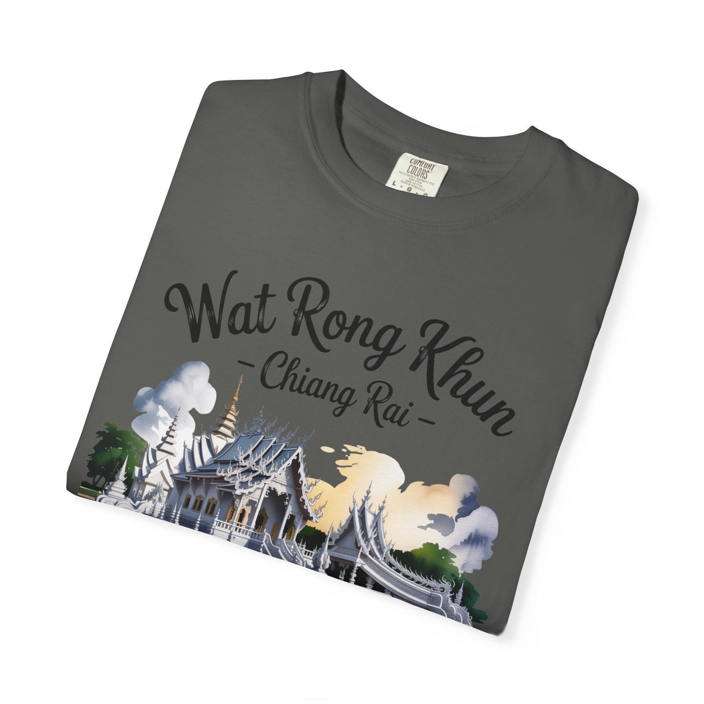 wat rong khun chiang rai t-shirt — thai temple travel souvenir tee