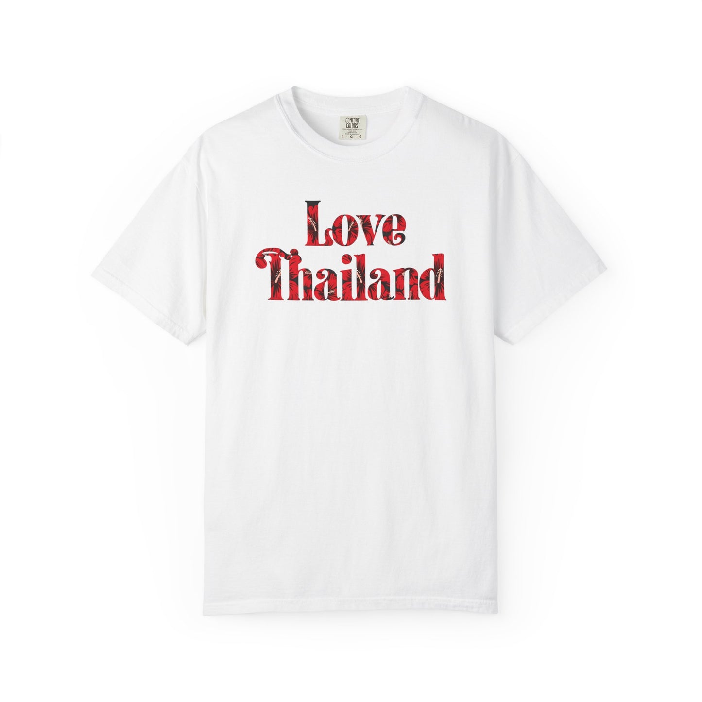 love thailand retro floral t-shirt