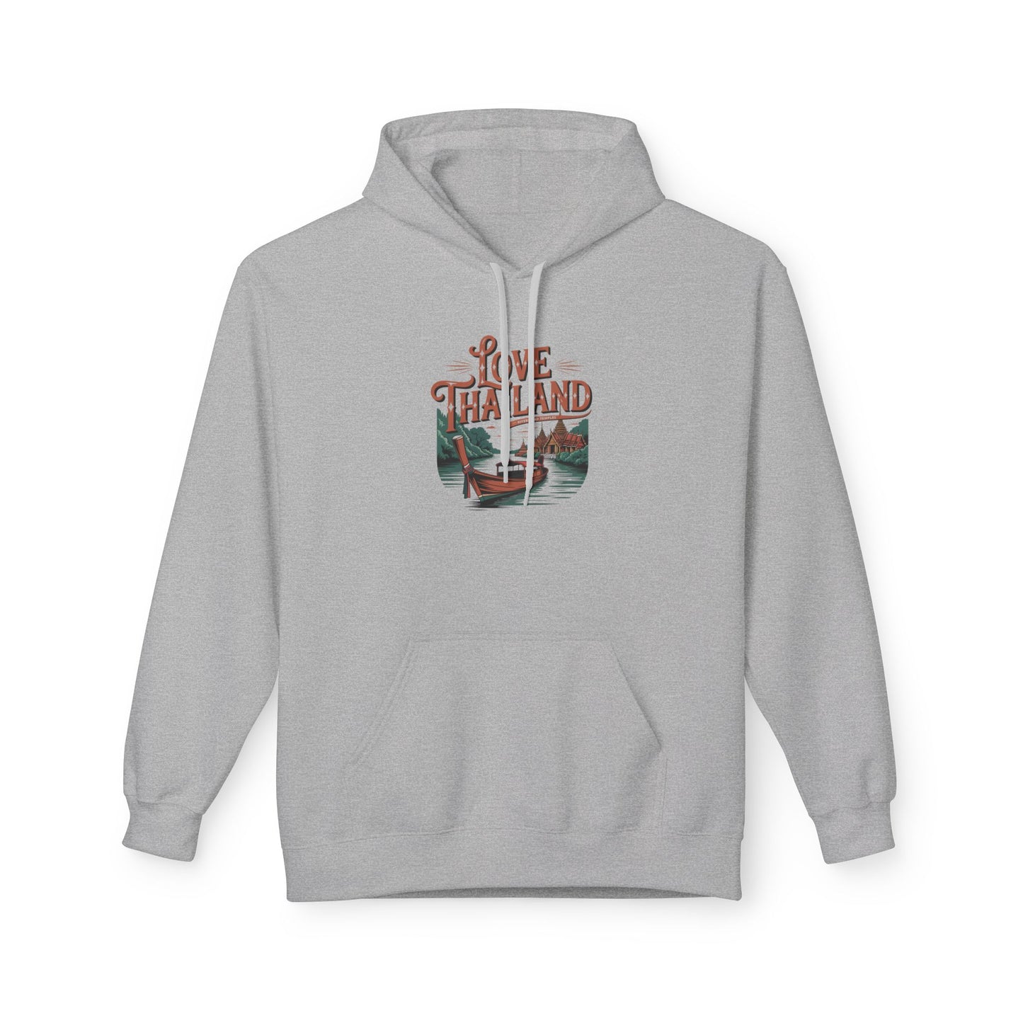 love thailand travel hoodie — wilderness canoe graphic hoody
