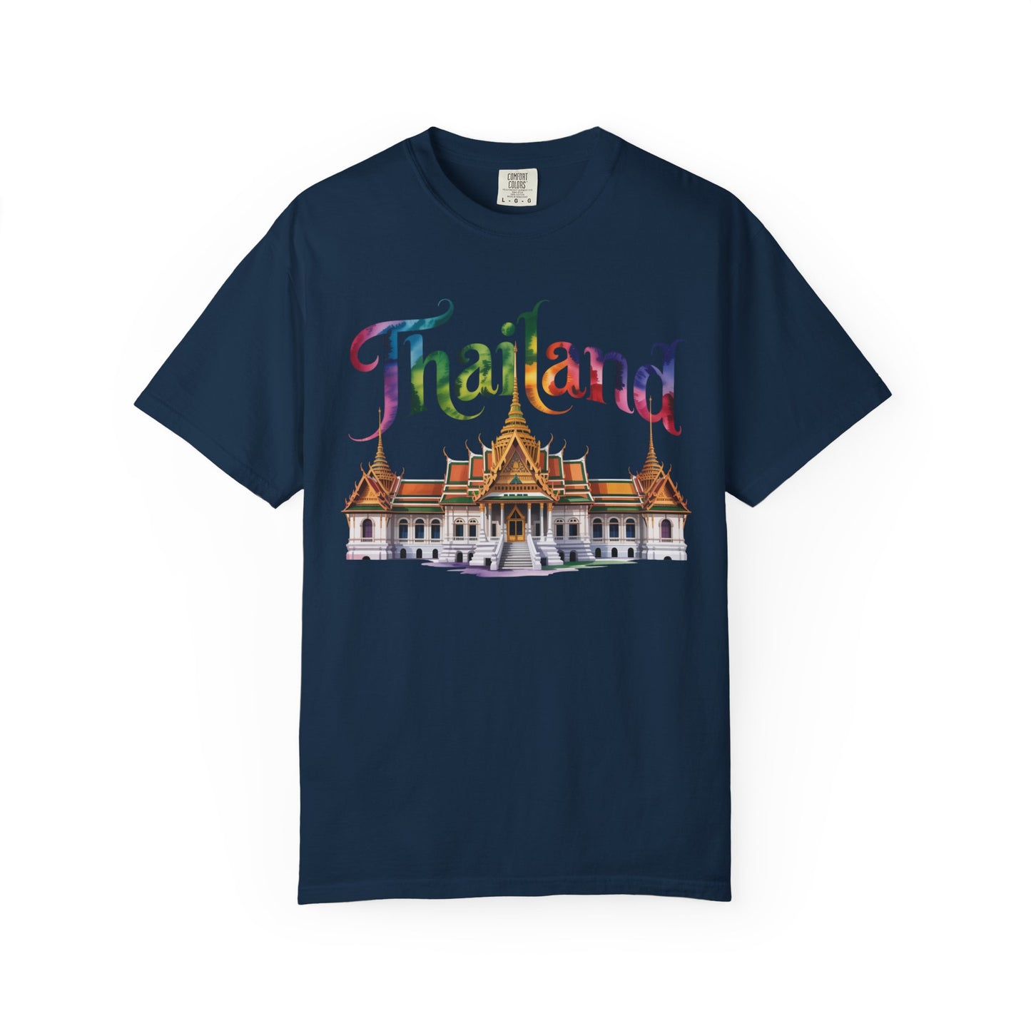 thailand rainbow temple travel graphic t-shirt