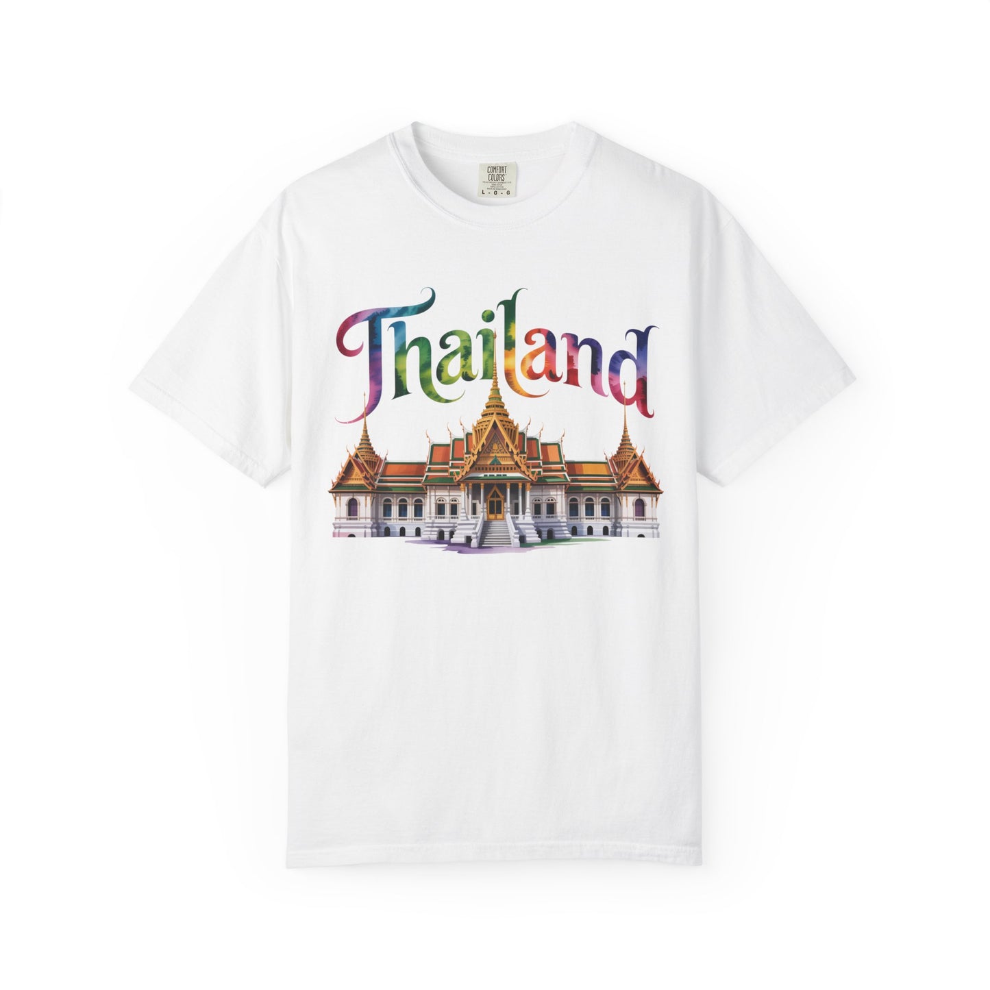 thailand rainbow temple travel graphic t-shirt