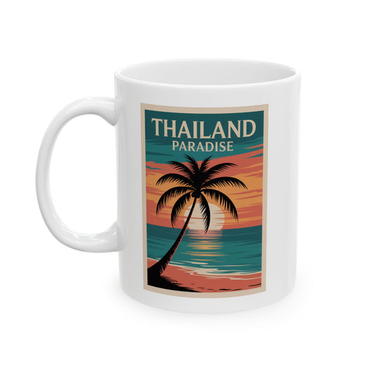 Thailand Paradise Retro Sunset Mug