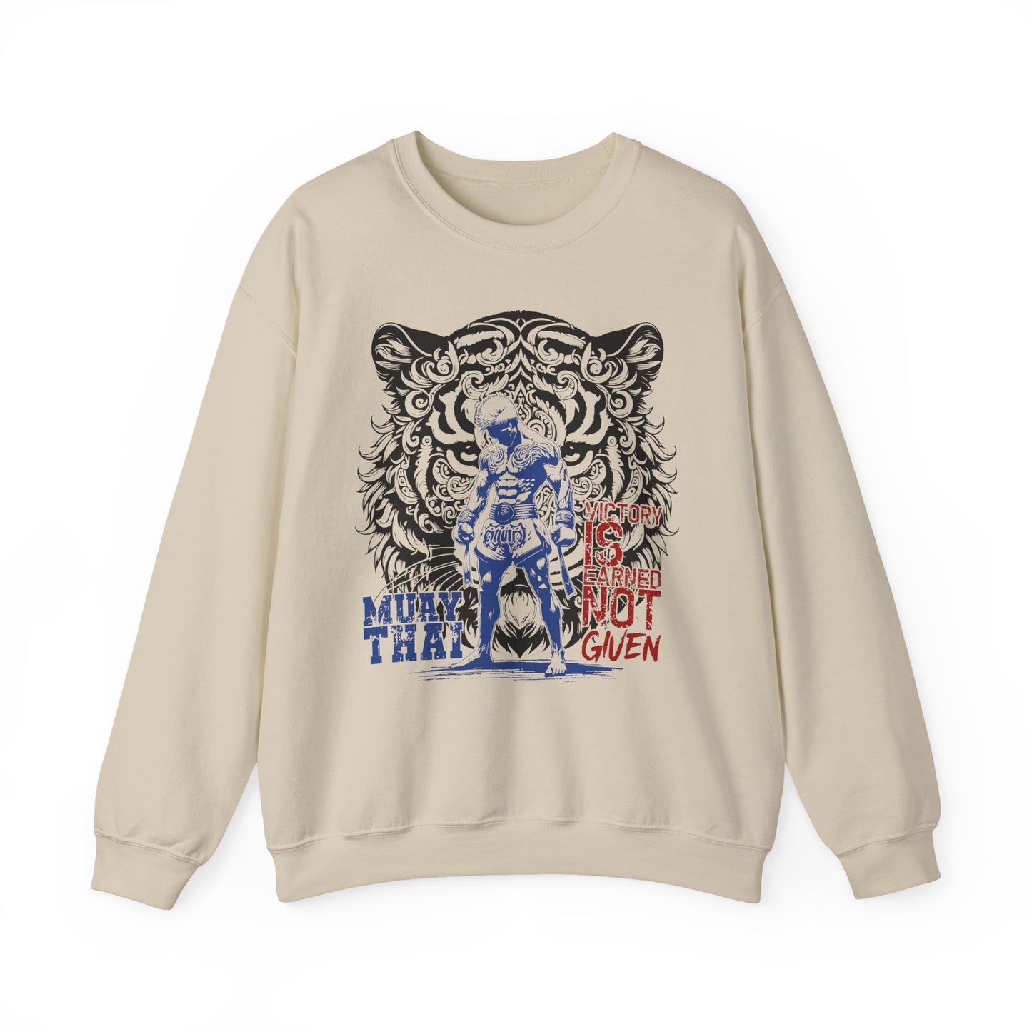 victory is earned muay thai sweatshirt