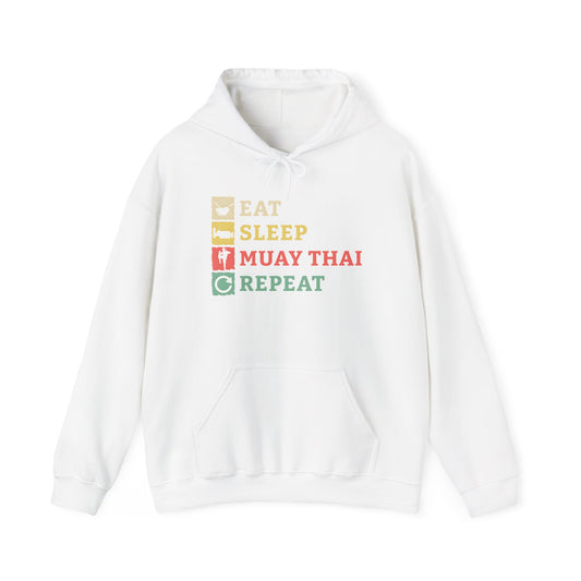 Muay Thai Eat Sleep Repeat Hoodie