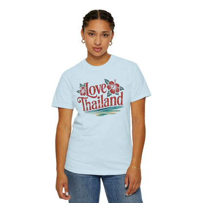 Love Thailand T-Shirt — Floral Tropical Vacation Tee