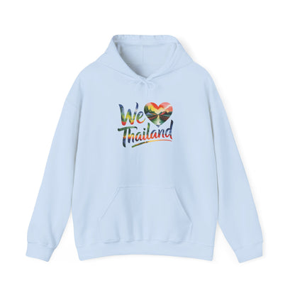 We ♥ Thailand Hoodie — Tropical Heart Travel Sweatshirt for Thailand Lovers