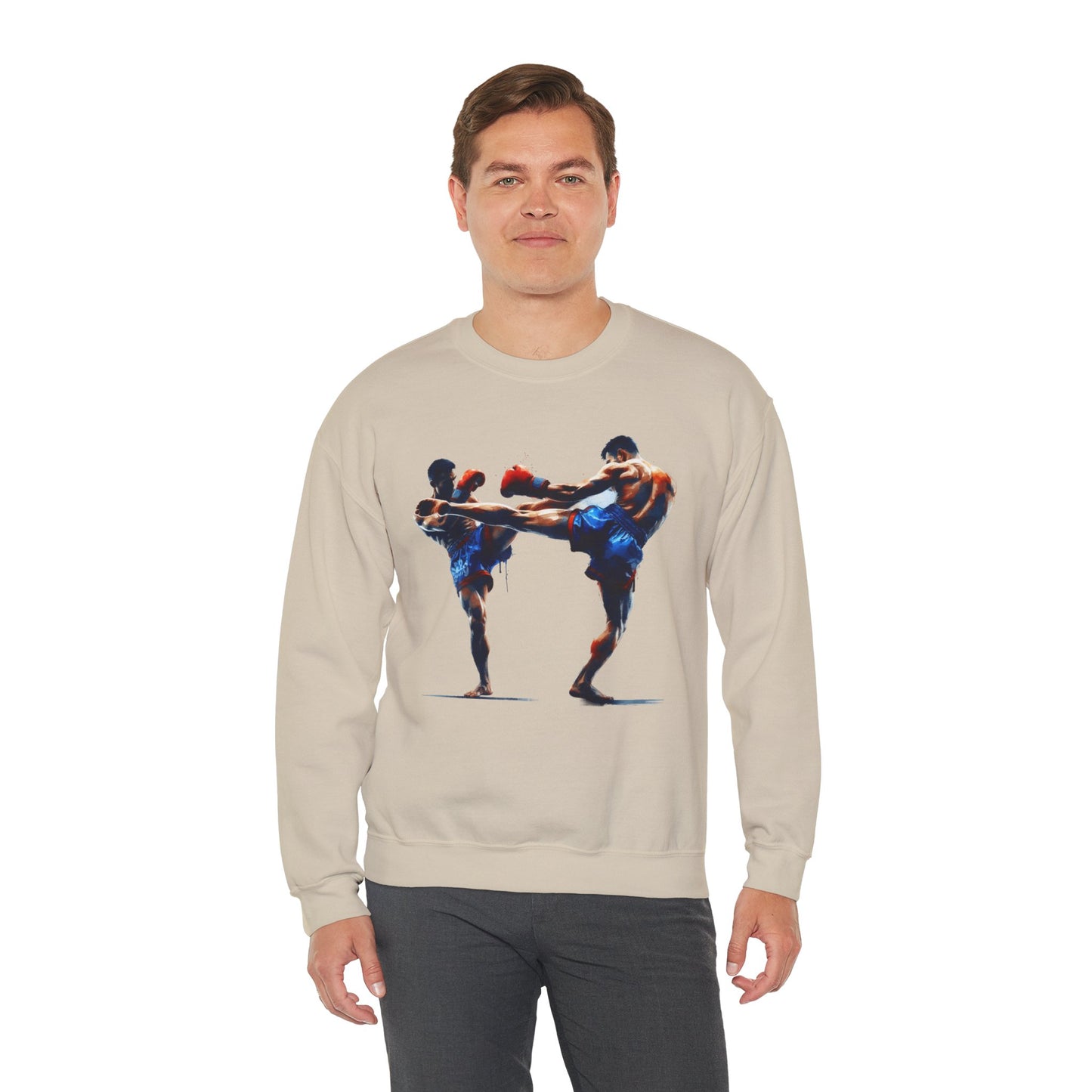 muay thai fight sweatshirt — combat sports crewneck for fighters & fans
