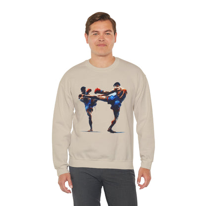 Muay Thai Fight Sweatshirt — Combat Sports Crewneck for Fighters & Fans