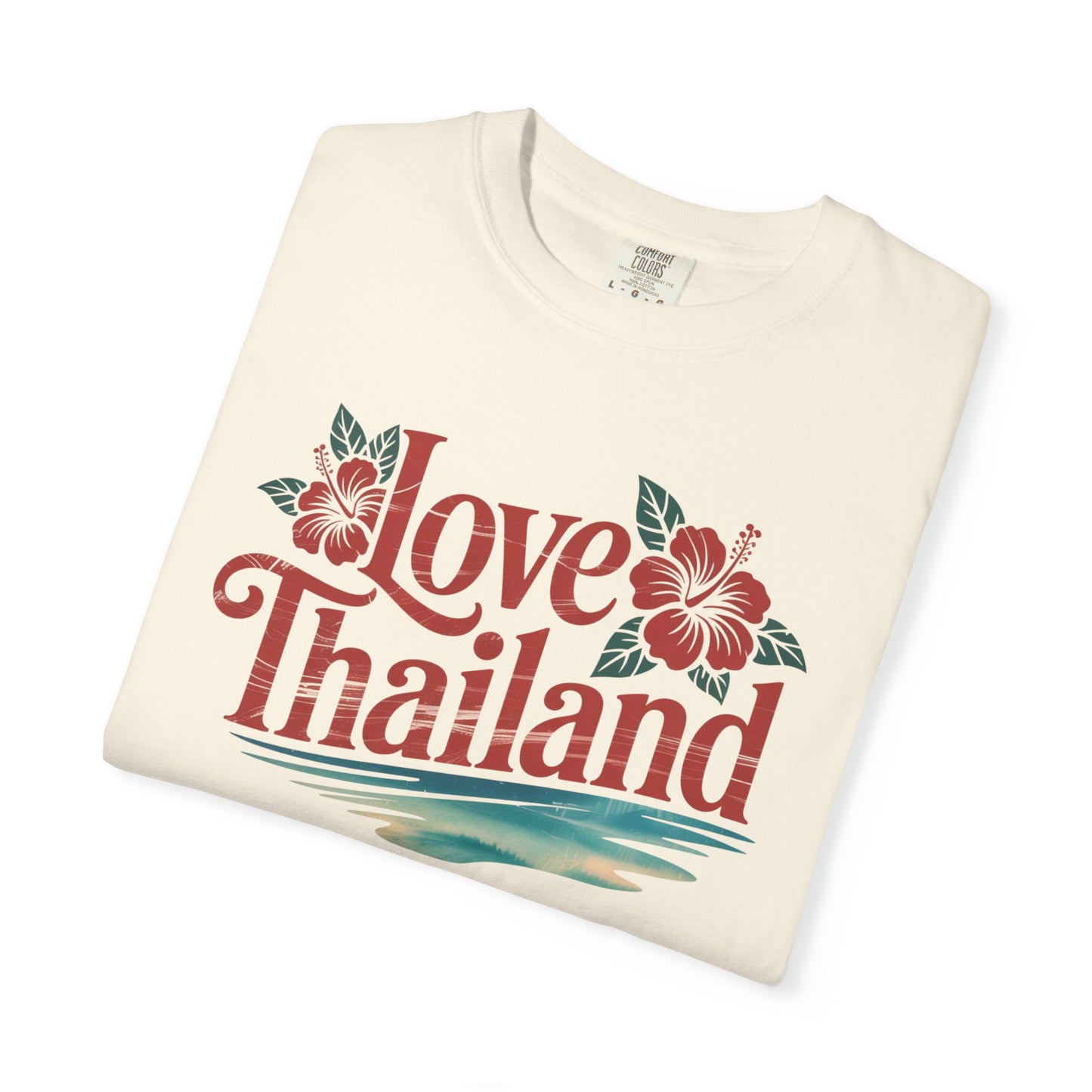 love thailand t-shirt — floral tropical vacation tee