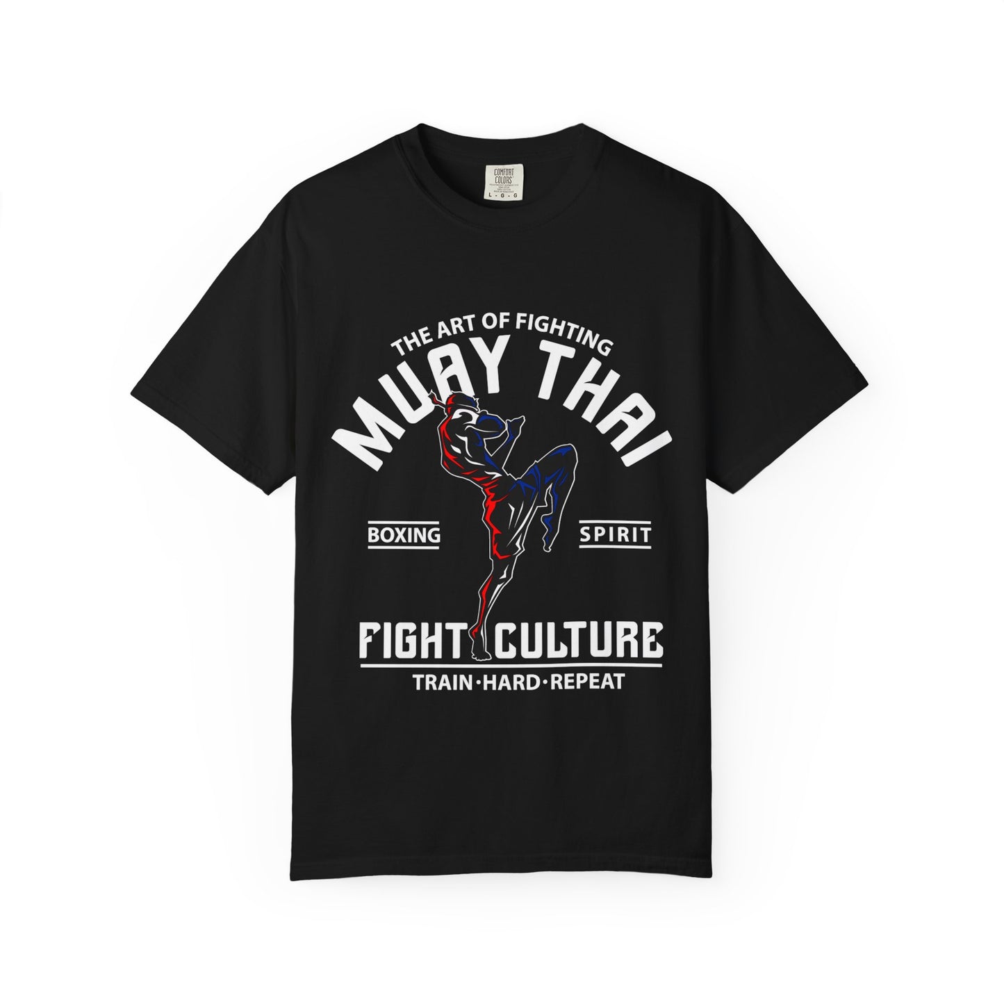 muay thai warrior minimal combat graphic t-shirt