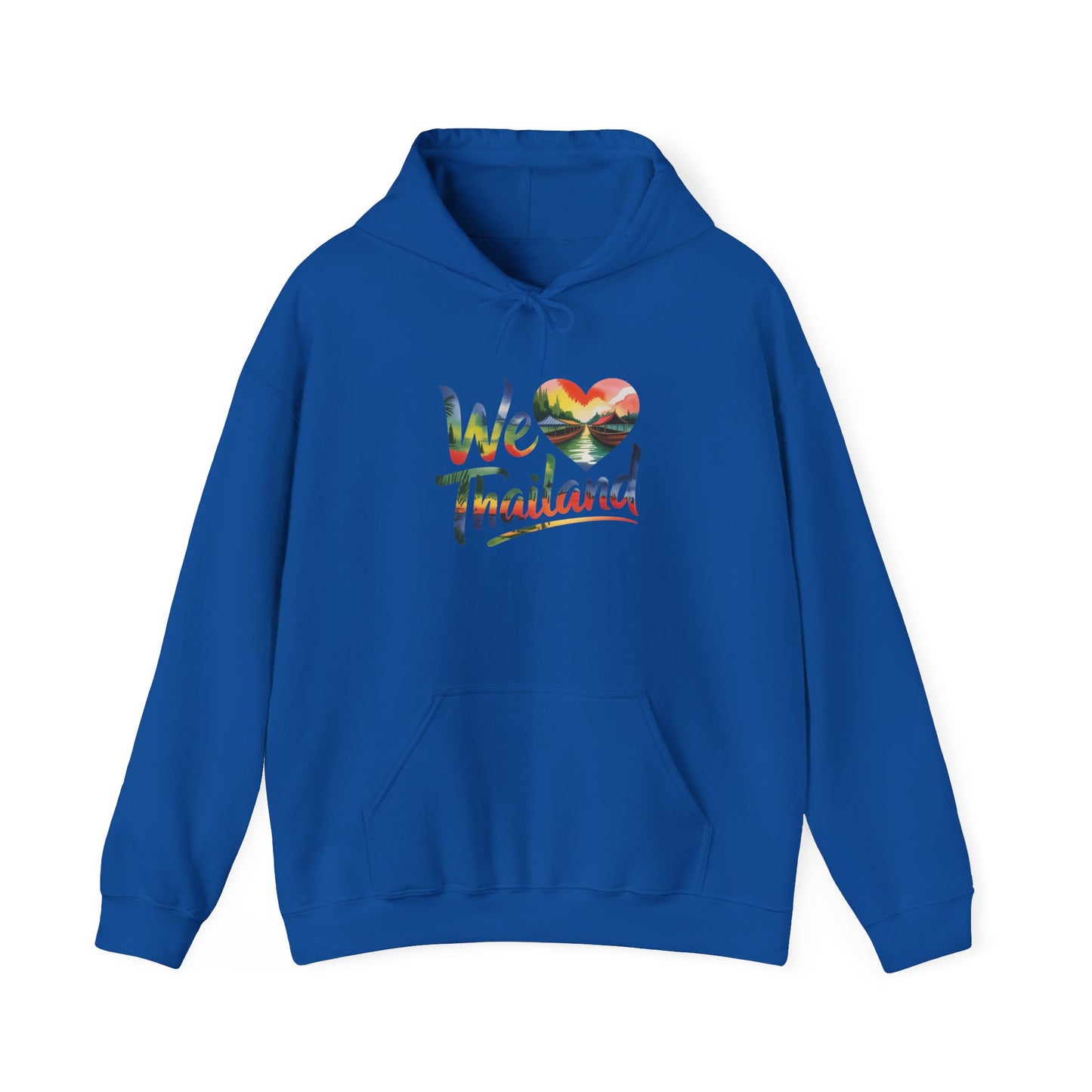 we ♥ thailand hoodie — tropical heart travel sweatshirt for thailand lovers