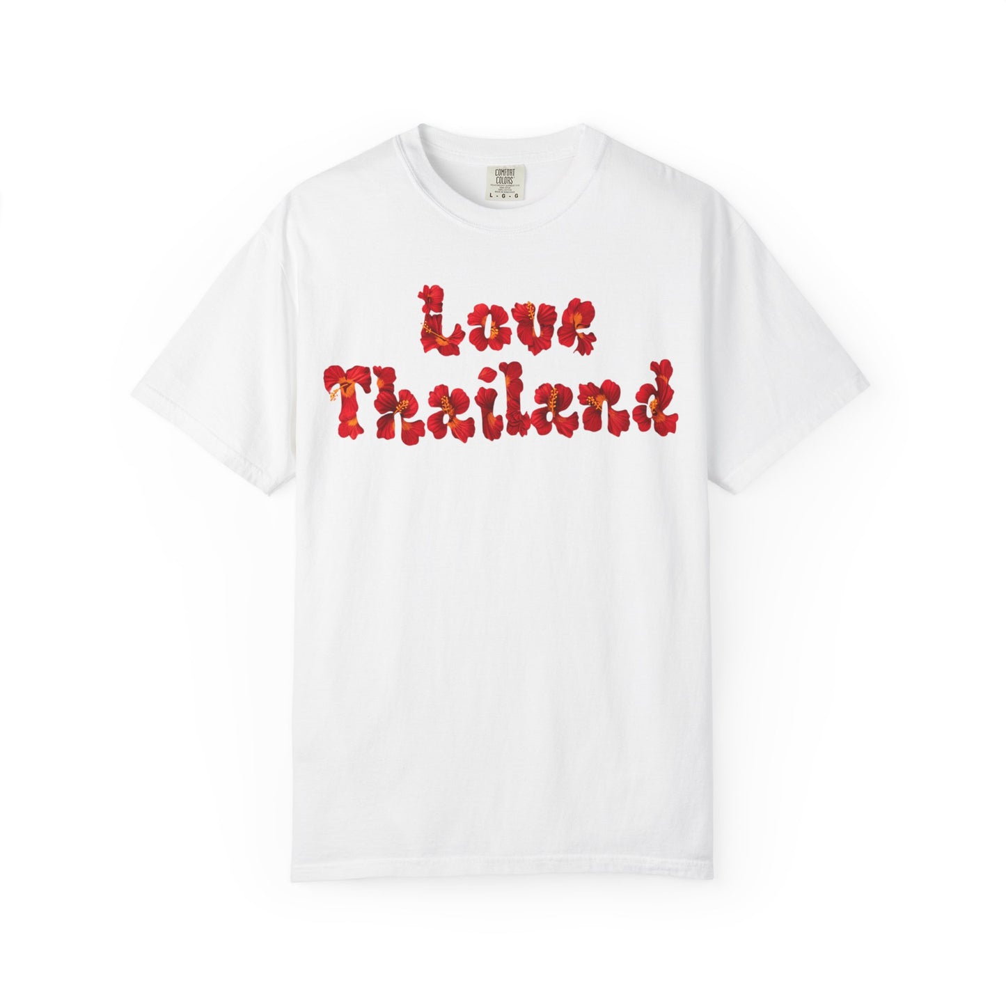 love thailand retro floral t-shirt