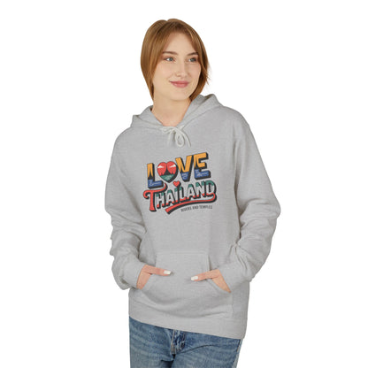 Love Thailand Retro Travel Hoodie — Colorful Vintage Thailand Sweatshirt
