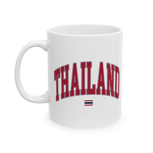 Thailand Ceramic Mug With Flag (11oz)