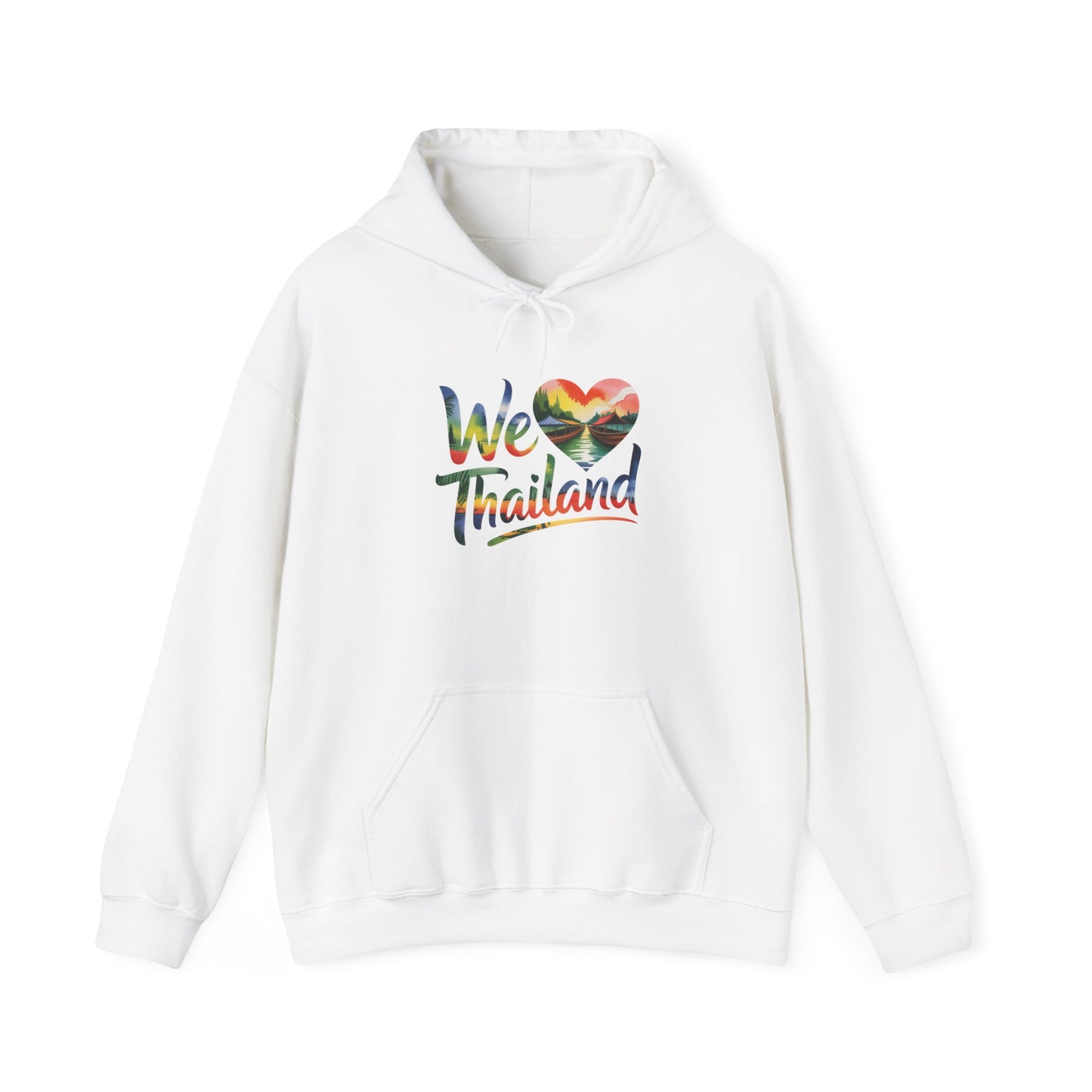 we ♥ thailand hoodie — tropical heart travel sweatshirt for thailand lovers